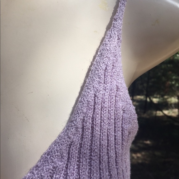 Love More lavender sweater knit cropped camisoleHP 24 - Picture 5 of 8